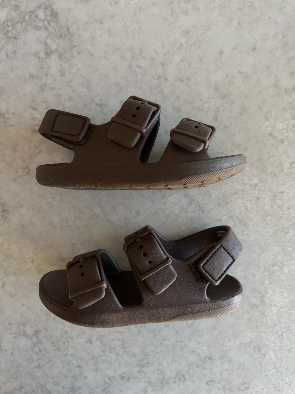 Zara Kids Brown Casual Hook-and-Loop Sandals